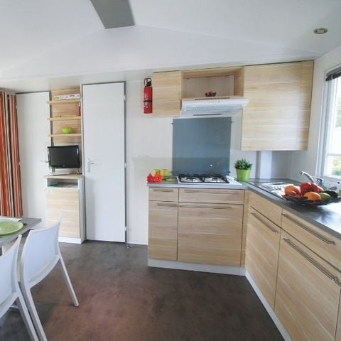 Stacaravan 6 personen - Vrije tijd 3 slaapkamers 30m²