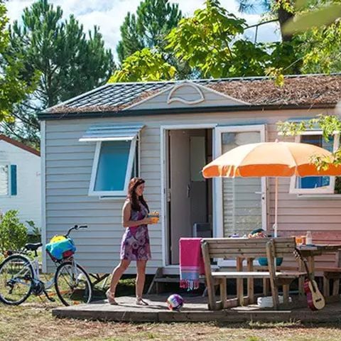 Stacaravan 4 personen - Mobile-home | Comfort | 2 Slaapkamers | 4 Pers. | Single terras | Air-con.