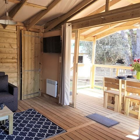 UNIEKE ACCOMMODATIE 5 personen - Cosyflower Premium 38m² (2 kamers) + TV + vaatwasser + beddengoed + handdoeken + overdekt terras 4/5 pers.