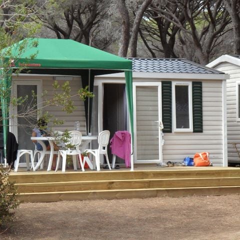 Stacaravan 4 personen - DELUXE MET BADKAMER - 2 slaapkamers