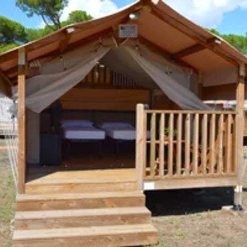 Safaritent 2 personen - MINI LODGE (zonder sanitair)