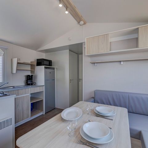 Stacaravan 6 personen - Mobile-home | Comfort | 2 Slaapkamers | 4/6 Pers. | Single terras | Air-con.