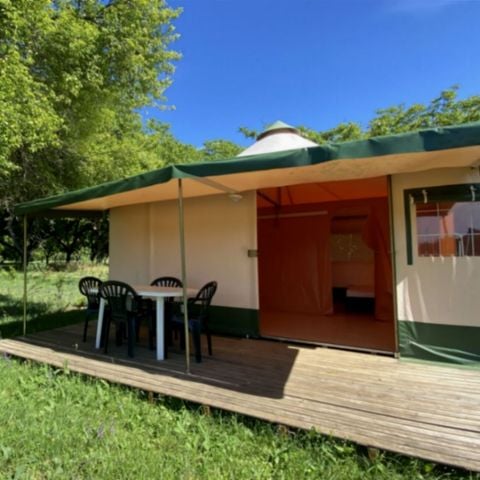 Bungalowtent 4 personen - 2 kamers (zonder sanitair)