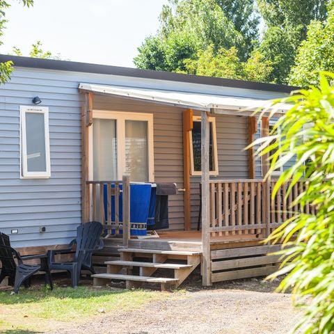 Stacaravan 6 personen - Mobile-home | Premium Azure | 3 slaapkamers | 6 pers. | Verhoogd terras