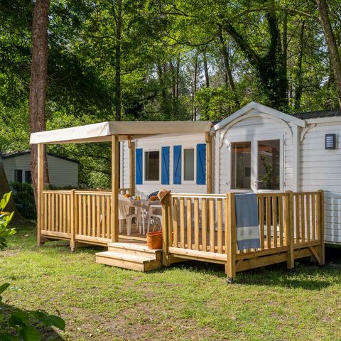 Stacaravan 6 personen - Classic XL | 3 slaapkamers | 6 pers. | Verhoogd terras