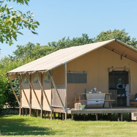 Safaritent 6 personen - Glamping Woody Lodge 3, Kamers zonder sanitair