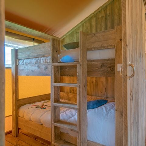 Safaritent 6 personen - Glamping Woody Lodge 3, Kamers zonder sanitair