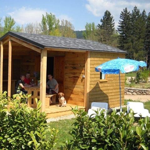 Bungalowtent 4 personen - Châtaigner hut zonder sanitair