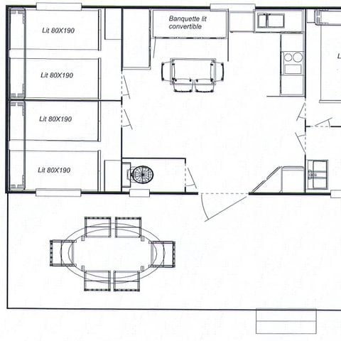 Stacaravan 7 personen - 3 Slaapkamers PREMIUM