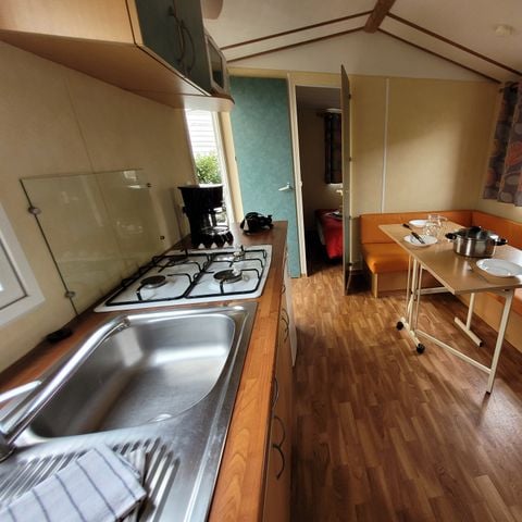 Stacaravan 4 personen - Smally 21 m² (2 slaapkamers - 4 slaapplaatsen) ZONDER TV