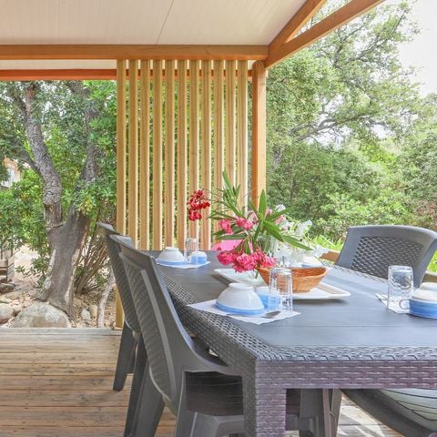 Stacaravan 5 personen - Classic | 2 slaapkamers | 5 pers. | Single terras | Air-con.