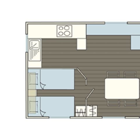 Stacaravan 4 personen - MH2 SAVANAH 31 m²