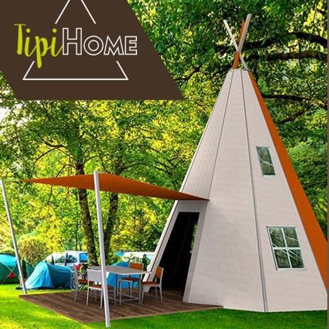 UNIEKE ACCOMMODATIE 5 personen - TIPI HOME 3bed 5pers - zonder badkamer - 34m2