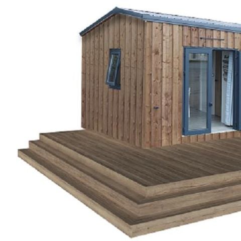 Stacaravan 5 personen - CABANE GLAMPING 2K - 5 pers - zonder sanitair - 22m2