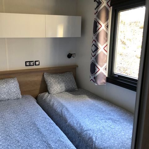 Stacaravan 6 personen - Privilège 3 slaapkamers - 2 badkamers - airconditioning + TV