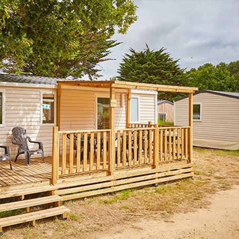 Stacaravan 6 personen - Mobile-home | Comfort | 3 Slaapkamers | 6 Pers. | Verhoogd terras | Airconditioning