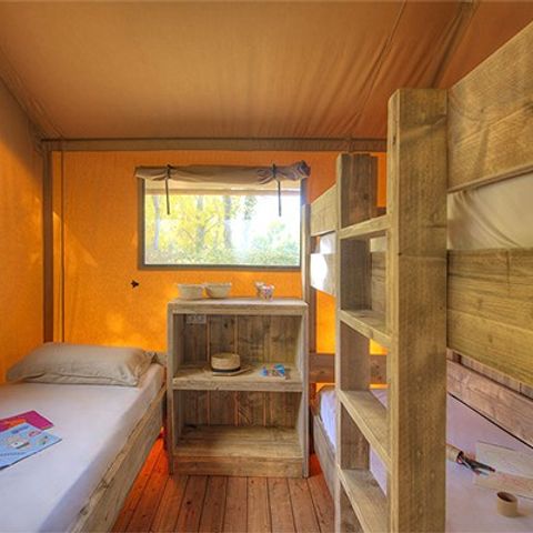 Safaritent 5 personen - Safari Lodge Tent | 2 Slaapkamers | 4/5 Personen | 1 Badkamer