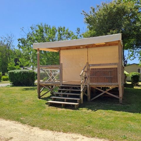 Bungalowtent 4 personen - Lodge Le Carrélys 27m² 2 Slaapkamers 2019 - zonder eigen badkamer