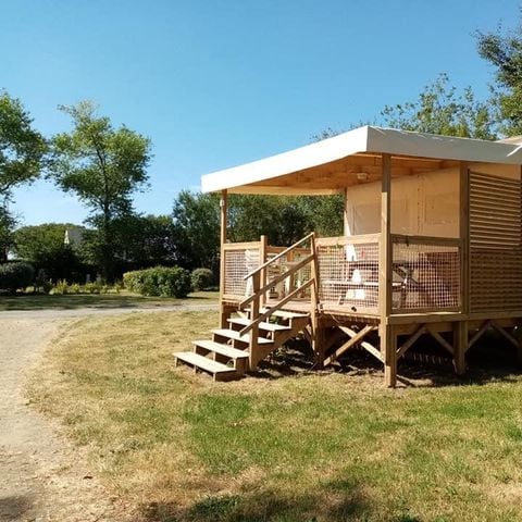 Bungalowtent 4 personen - Lodge Le Carrélys 27m² 2 Slaapkamers 2019 - zonder eigen badkamer