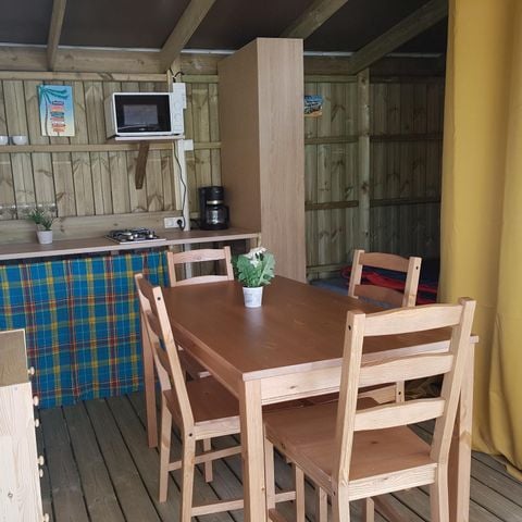 Bungalowtent 4 personen - Lodge Le Carrélys 27m² 2 Slaapkamers 2019 - zonder eigen badkamer