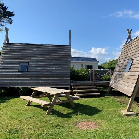 UNIEKE ACCOMMODATIE 4 personen - Tipi hut 12m², 2 slaapkamers 2023 zonder eigen badkamer