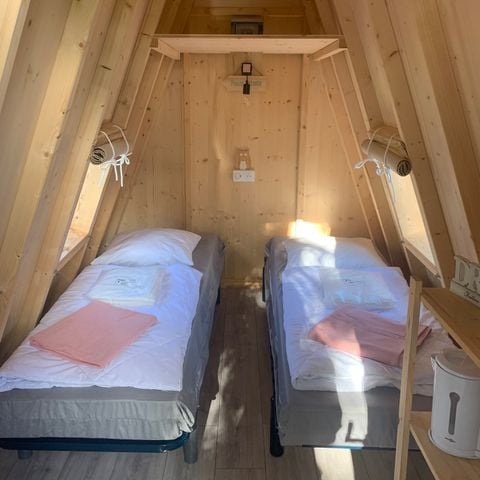 UNIEKE ACCOMMODATIE 4 personen - Tipi hut 12m², 2 slaapkamers 2023 zonder eigen badkamer