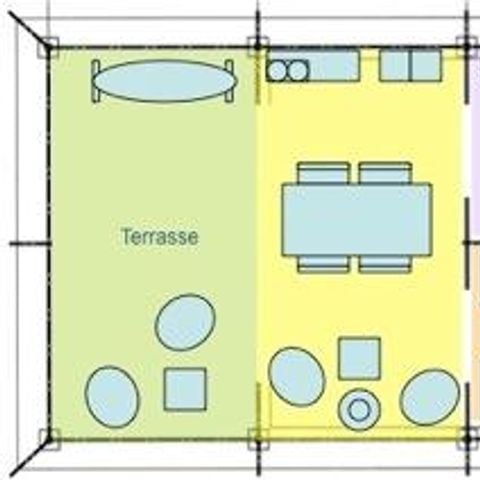 Bungalowtent 5 personen - Freeflower Standaard zonder sanitair