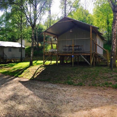 Safaritent 4 personen - Lodge Cabin op Stelten Standaard