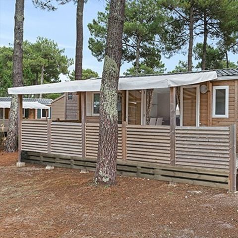 Stacaravan 6 personen -  Comfort XL | 3 slaapkamers | 6 pers | Verhoogd terras | Airconditioning