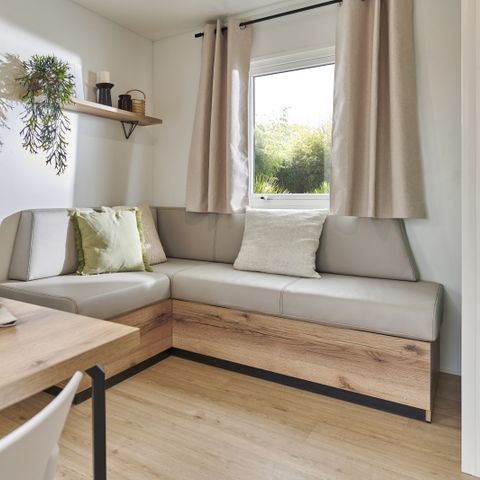 Stacaravan 4 personen - riviera Confort 25m² - 2 kamers + Airco + TV + overdekt terras