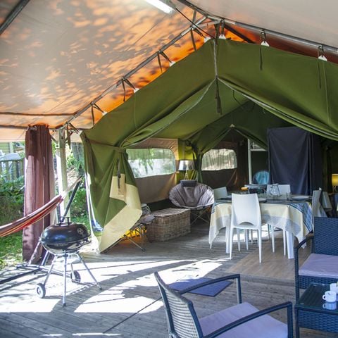 Tent 5 personen - Comfort 37 m² 2 slaapkamers (zonder badkamer)