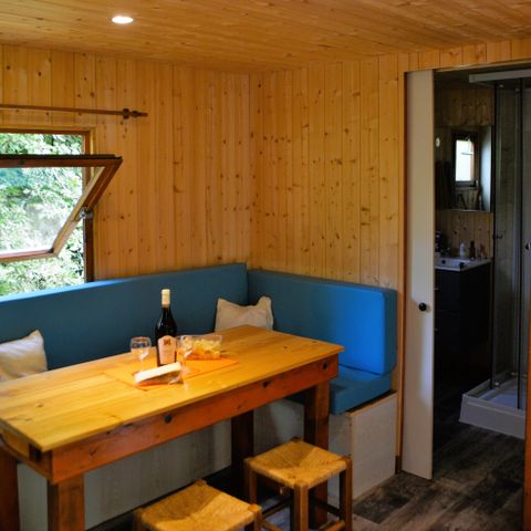 Chalet 6 personen - Chalet 24m² - 2 kamers - zonder badkamer 2/6 pers.