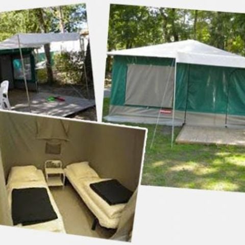 Bungalowtent 4 personen - Caribisch gebied + terras + luifel