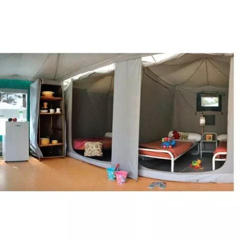 Safaritent 4 personen - Caribisch gebied 3 kamers 4 personen zonder sanitair