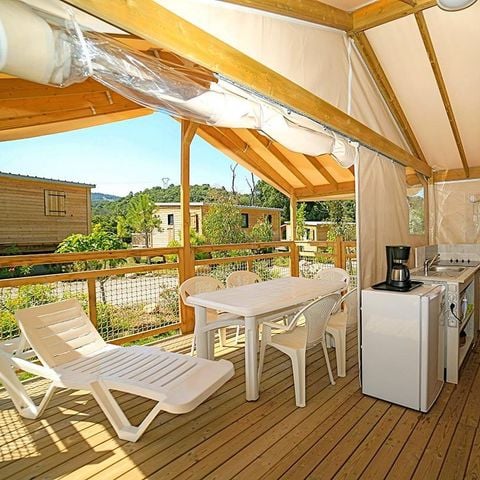 Safaritent 5 personen - Ecolodge | 2 Ch. | 4/5 Pers.