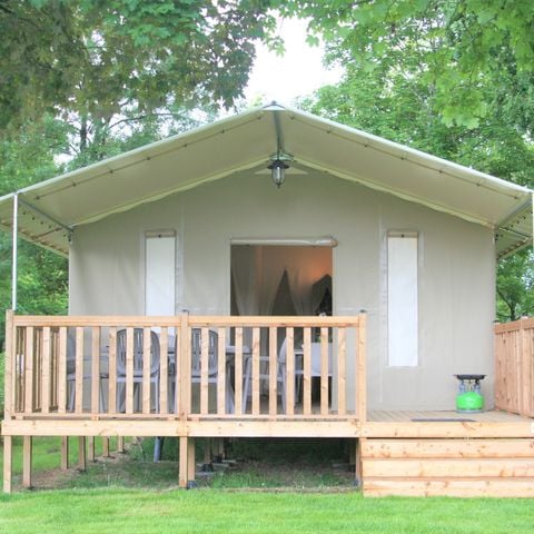 Tent 6 personen - Moderne Lodge met sanitair