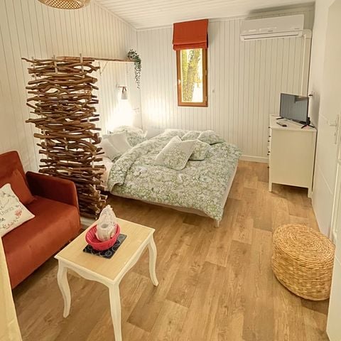 Chalet 2 personen - Prestige 1 bed 2/3 pers 13m²+ 8m²