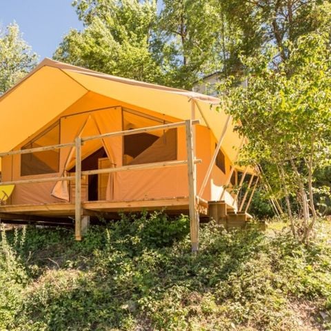 Safaritent 5 personen - Natuurtent - 2 slaapkamers (geen sanitair)