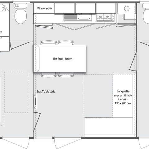 Stacaravan 4 personen - Prestige SPA - 2 slaapkamers waarvan 1 master suite - Bedlinnenpakket, handdoeken en barbecue