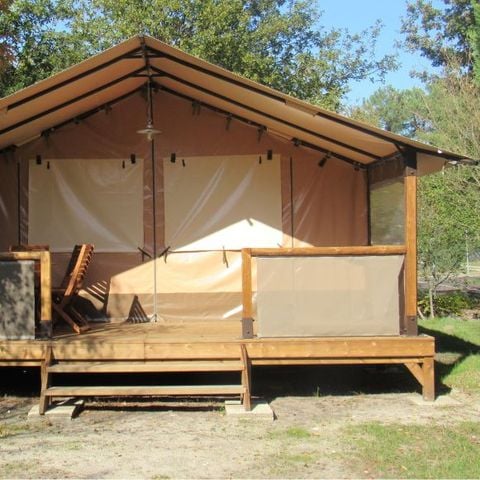 Bungalowtent 5 personen - 2 slaapkamers 30m² - zonder badkamer