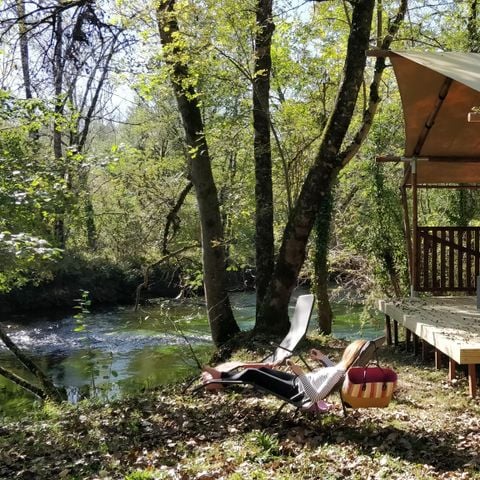 Safaritent 4 personen - LUXE LODGE AAN DE RIVIER