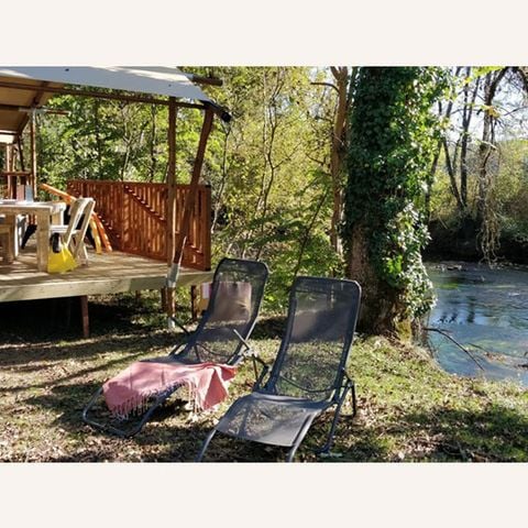 Safaritent 4 personen - LUXE LODGE AAN DE RIVIER