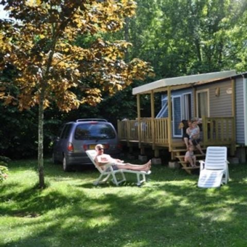 Stacaravan 4 personen - Le Chêne (2 kamers) + groot terras + TV gratis WIFI*.