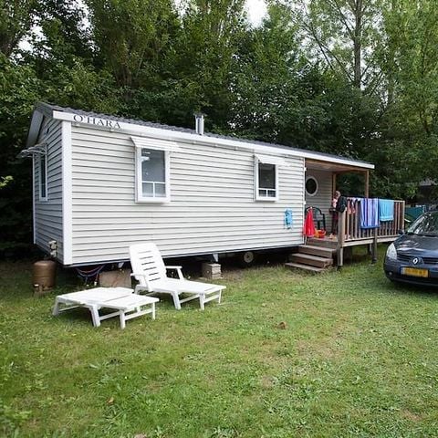 Stacaravan 4 personen - Le Châtaignier Dimanche 29m² (2 kamers) + geïntegreerd terras + TV, gratis WIFI* 4 pers.