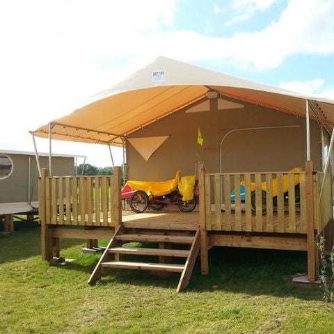 Bungalowtent 5 personen - Standaard 20m² (2 kamers) - zonder sanitair