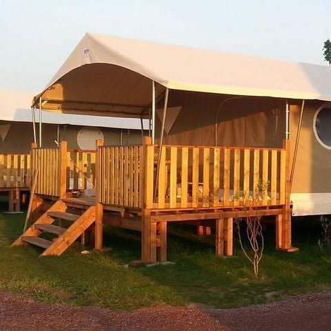 Bungalowtent 5 personen - Standaard 20m² (2 kamers) - zonder sanitair