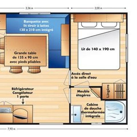 Stacaravan 7 personen - CARNAC