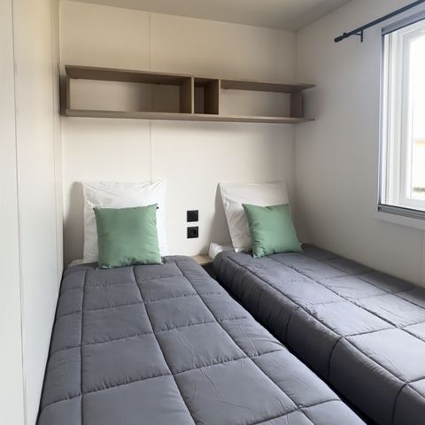 Stacaravan 4 personen - Comfort stacaravan + 2 slaapkamers 2 badkamers 4 personen