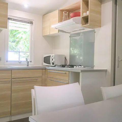 Stacaravan 6 personen - Standaard 29m² - 3 kamers + terras + TV