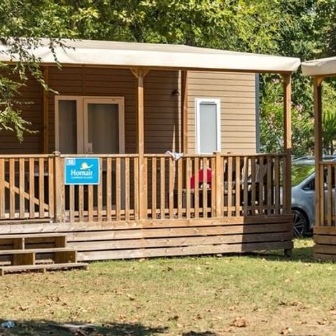 Stacaravan 6 personen - Mobile-home | Premium | 2 slaapkamers | 4/6 pers. | Verhoogd terras | Air-con.